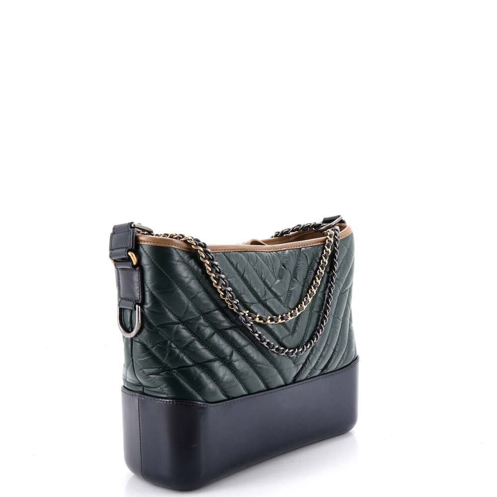 Chanel Gabrielle Hobo Chevron Aged #242211C18B - Picture 2 of 7